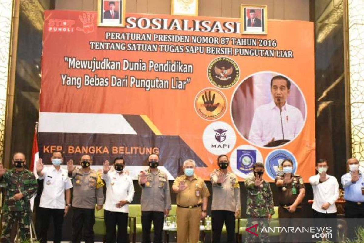 Bangka Belitung bentuk Satgas Sapu Bersih Pungli