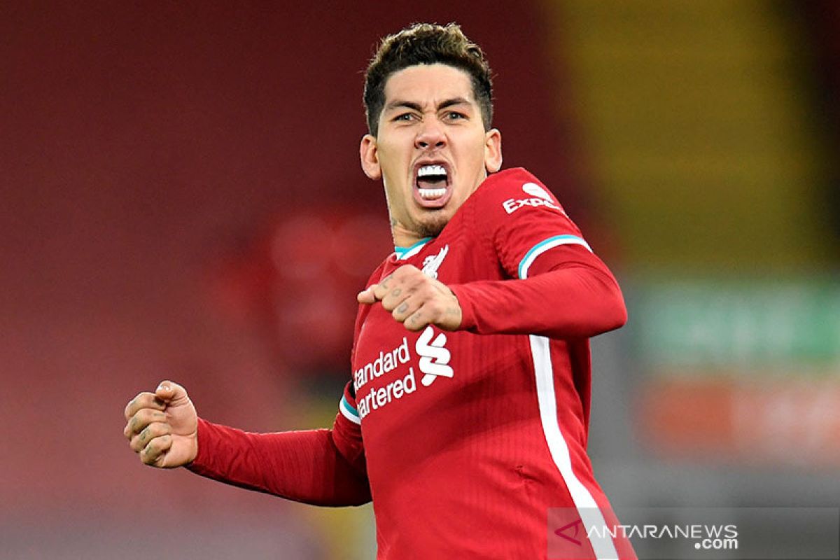 Firmino lontarkan Liverpool ke puncak klasemen