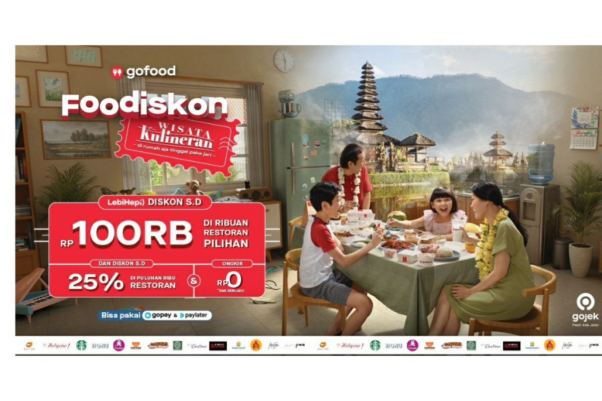 GoFood hadirkan Wisata Kuliner akhir tahun hemat  dari rumah lewat promo Foodiskon