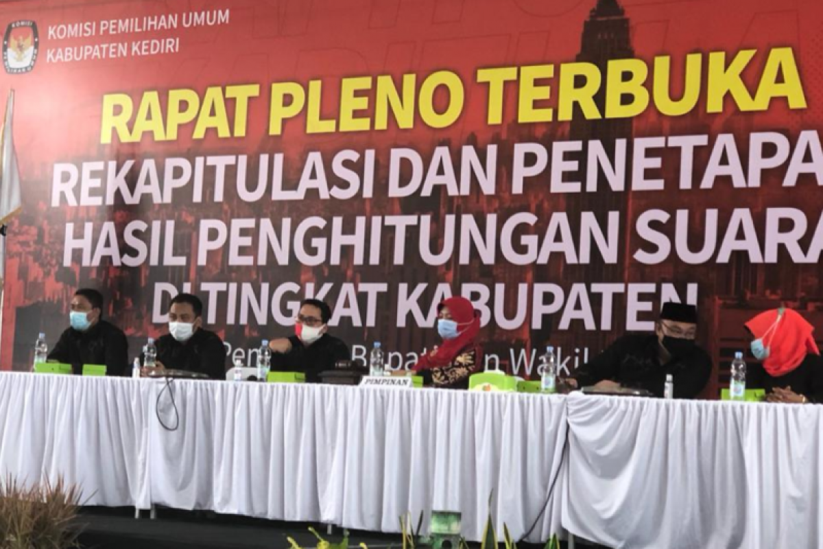 Pilkada Kabupaten Kediri: Menang di semua kecamatan, Dhito-Dewi raih 76,5 persen suara