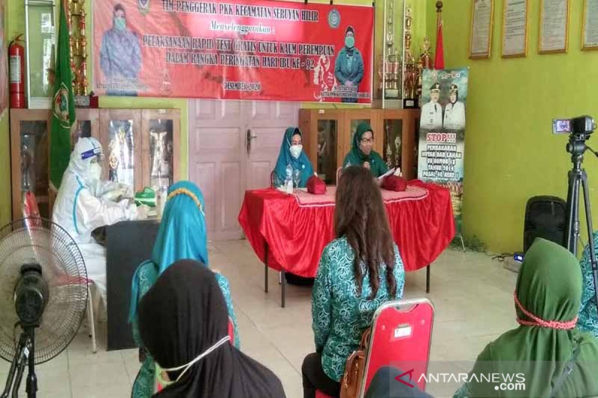 Cegah COVID-19, PKK Seruyan gelar rapid test gratis ke kaum perempuan