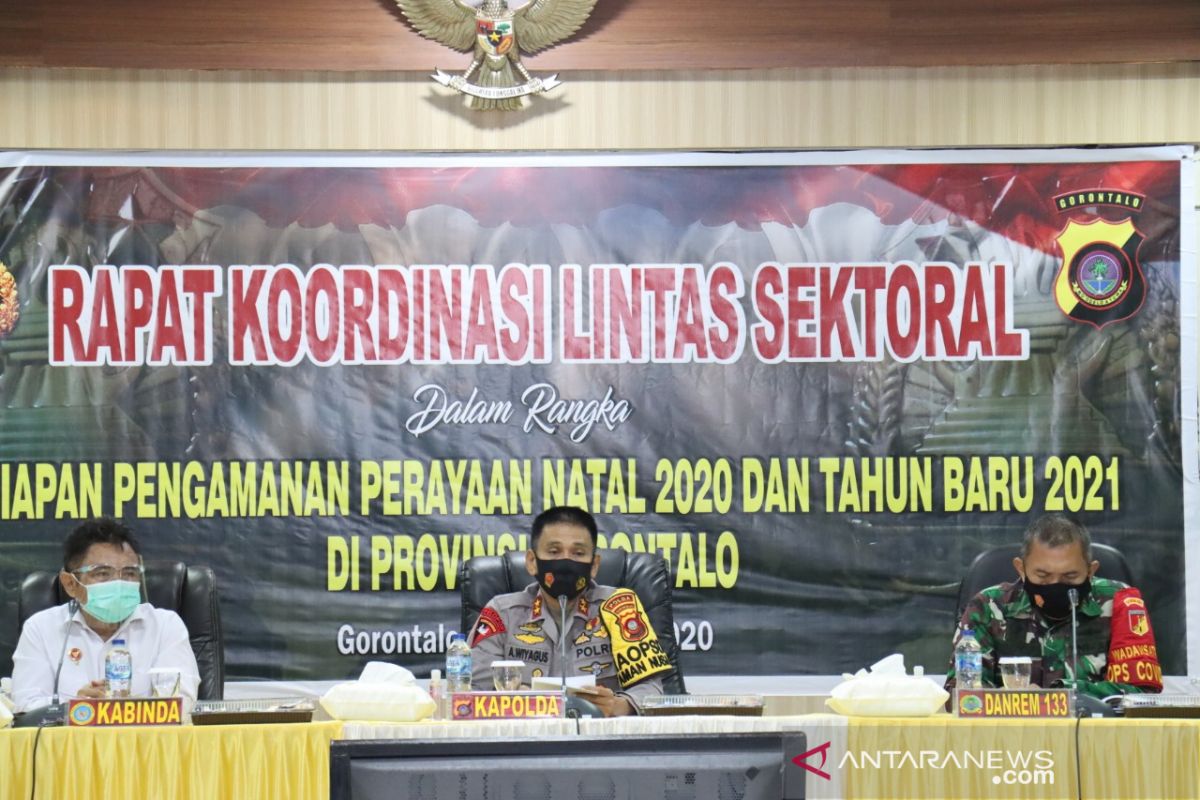 Polda Gorontalo rapat kesiapan pengamanan Natal-Tahun baru
