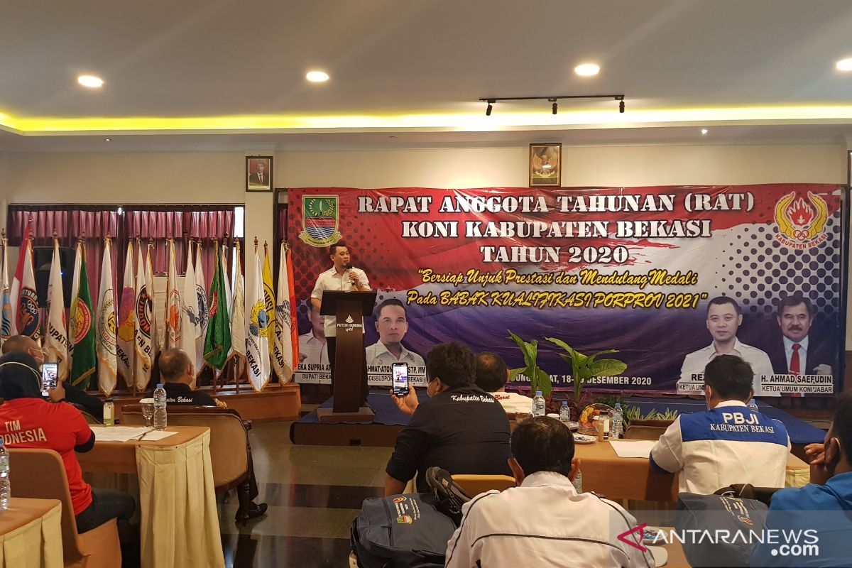 KONI Kabupaten Bekasi targetkan juara umum PORDA Jabar 2022