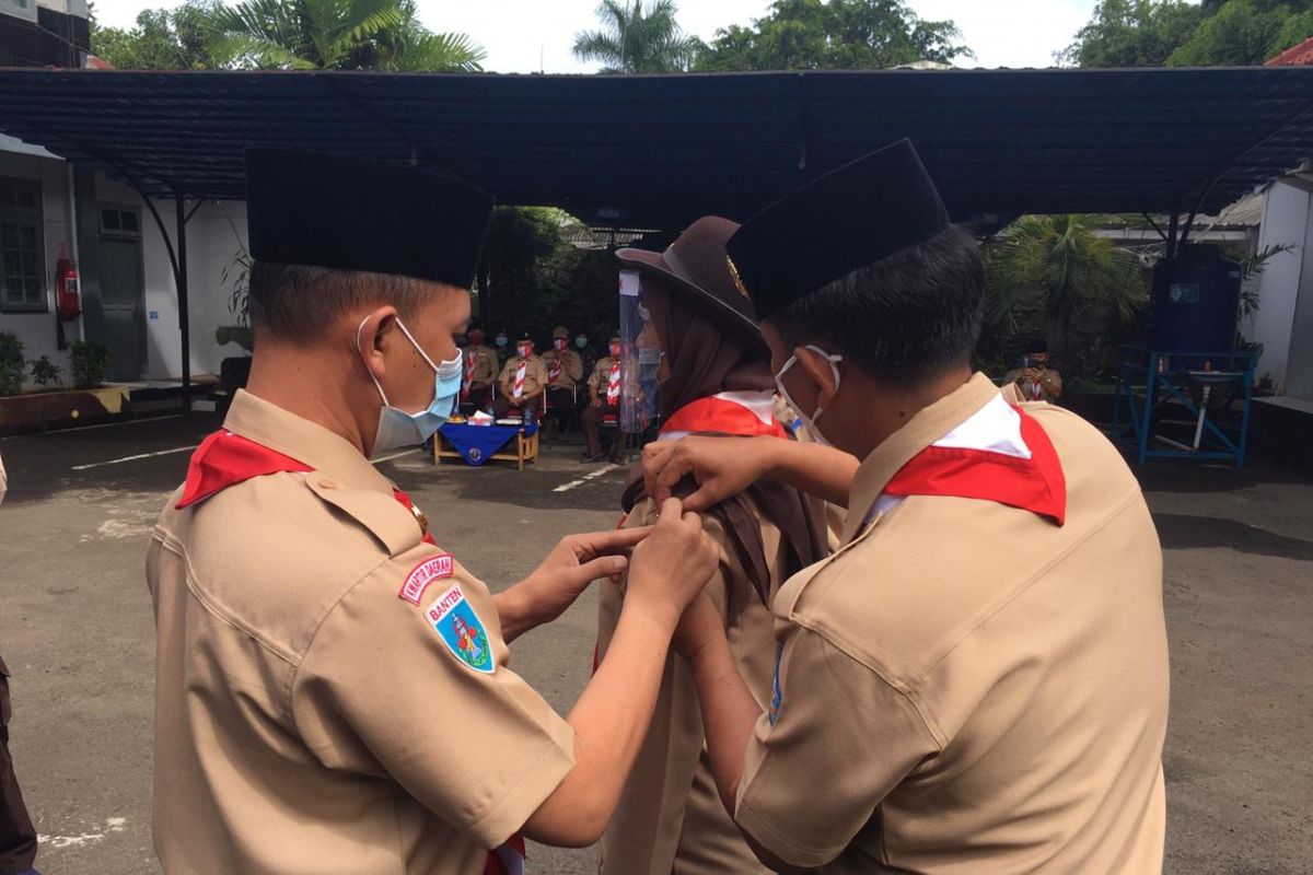 Lanal Banten bina generasi muda melalui Diklat kebaharian Pramuka saka bahari