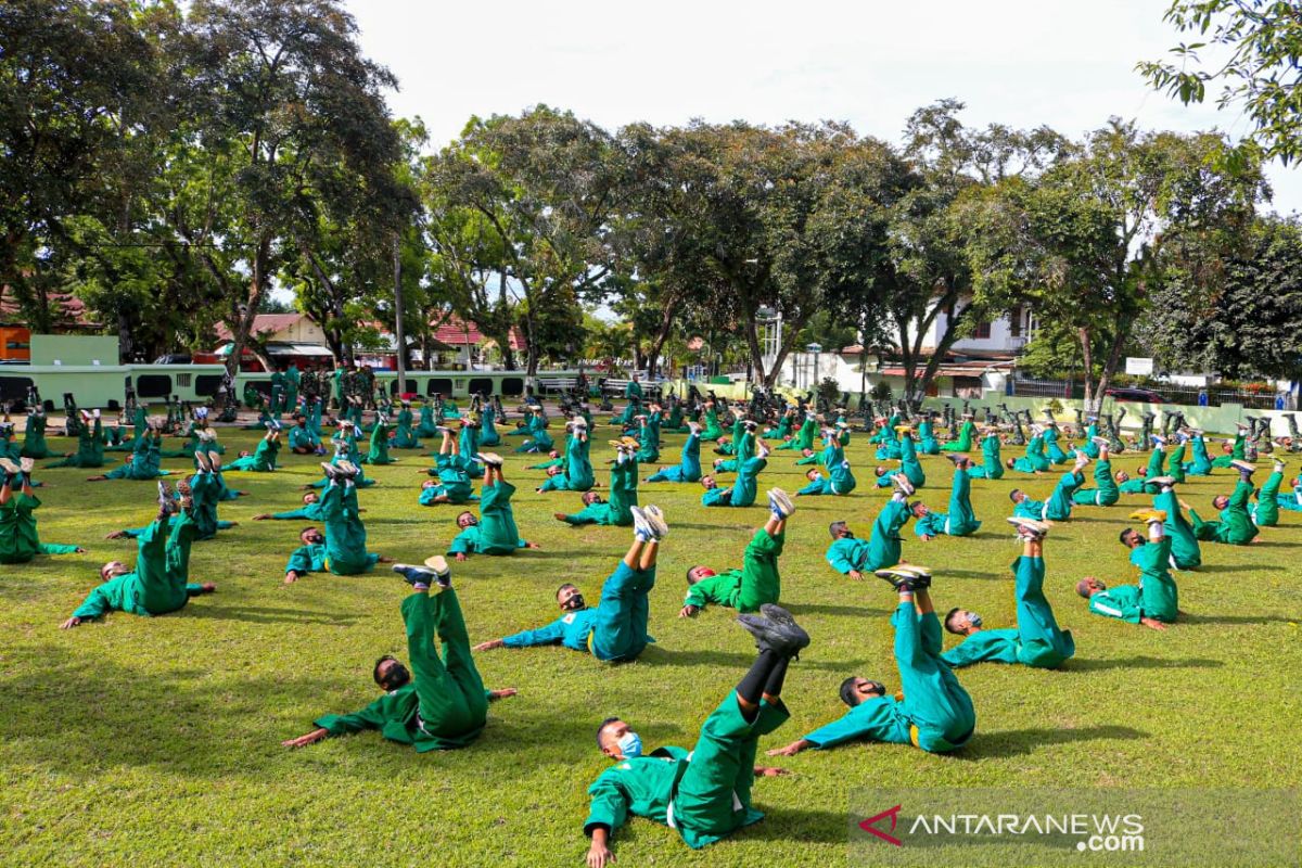 Prajurit Kodim 1417/Kendari berlatih beladiri Yong Moo Do