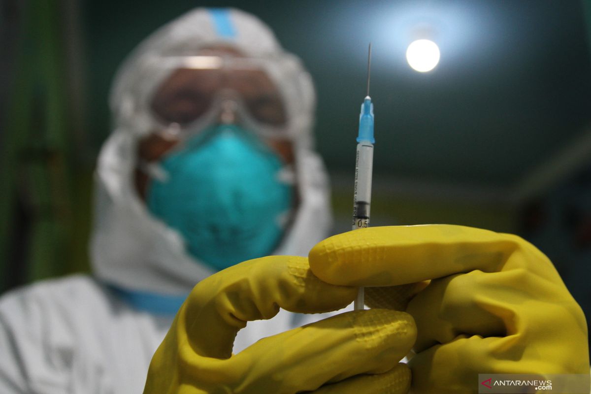 85 persen tenaga kesehatan Sulawesi Tenggara sudah dapat vaksinasi COVID-19
