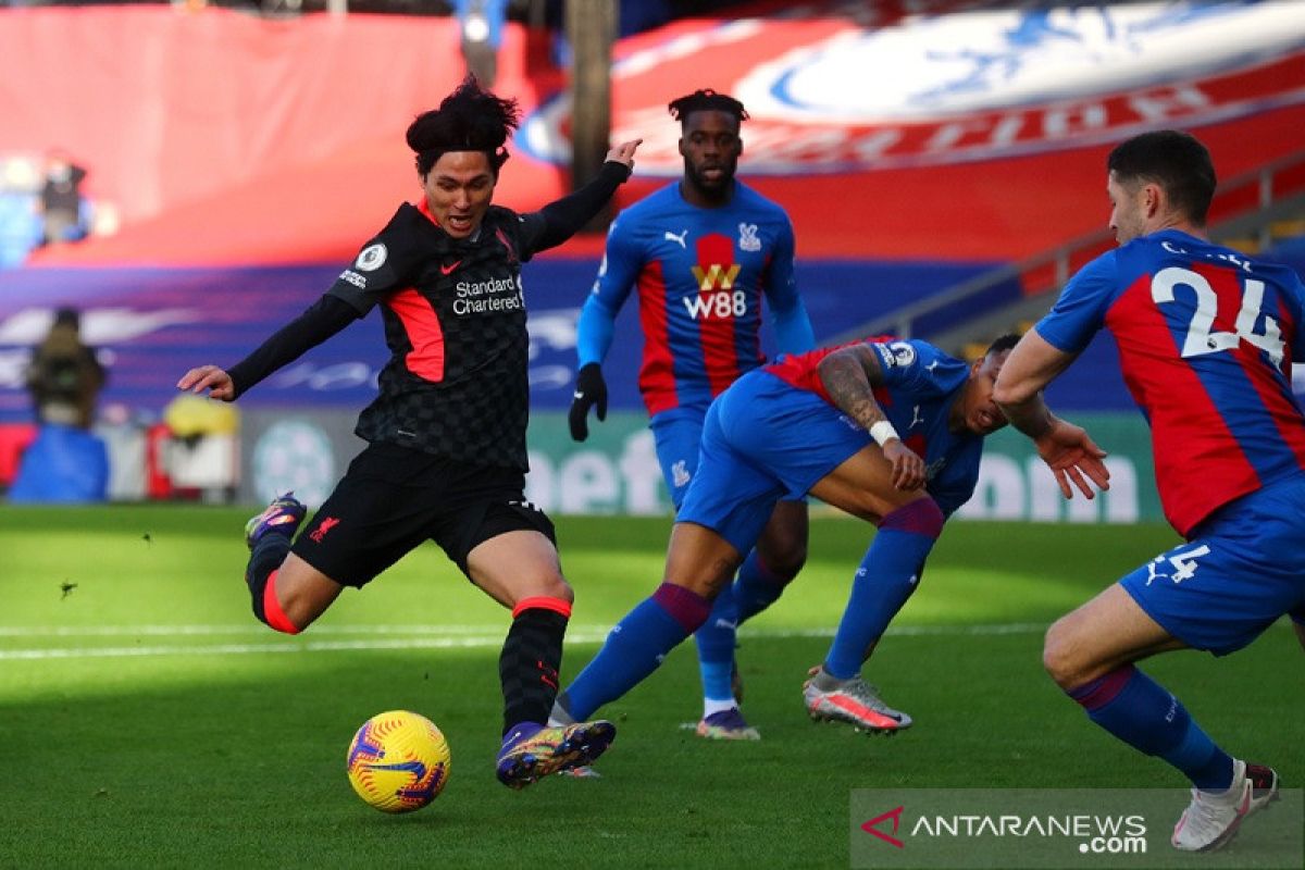 Liverpool gulung Crystal Palace lebih dari setengah lusin gol