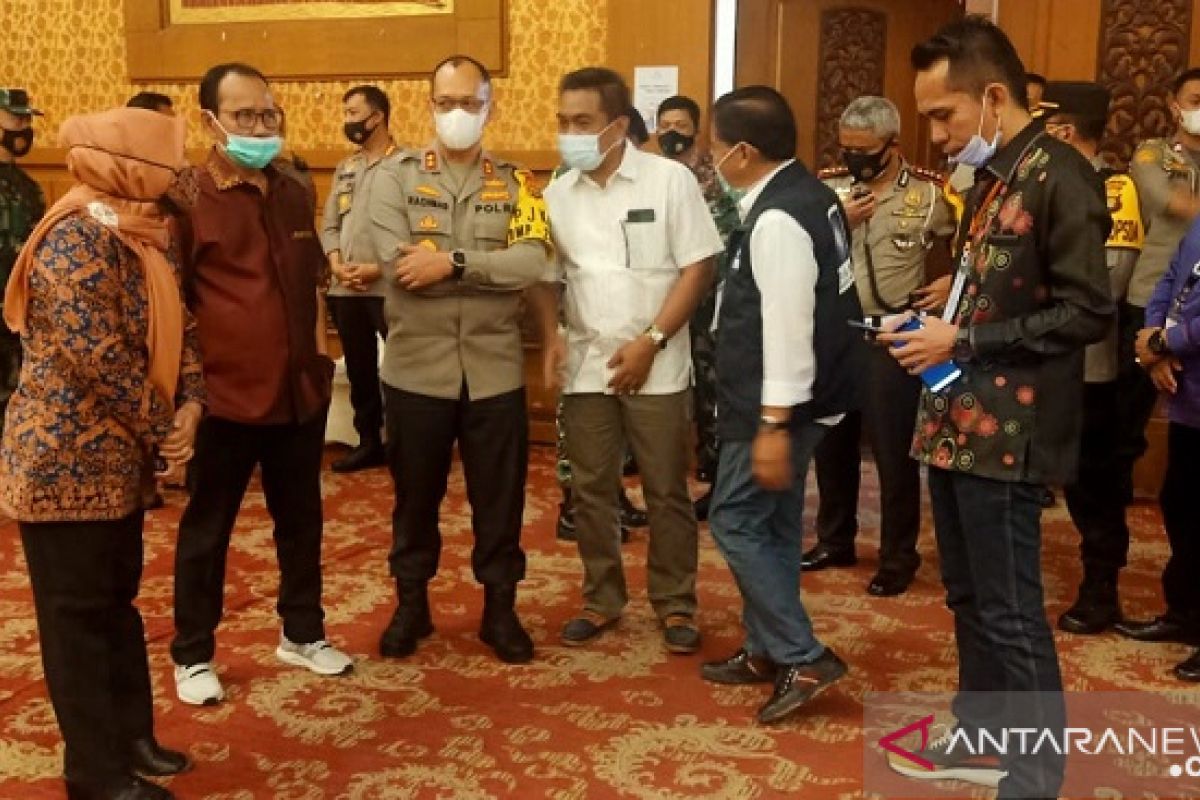 Kapolda Jambi tinjau rapat pleno KPU rekapitulasi suara Pilkada