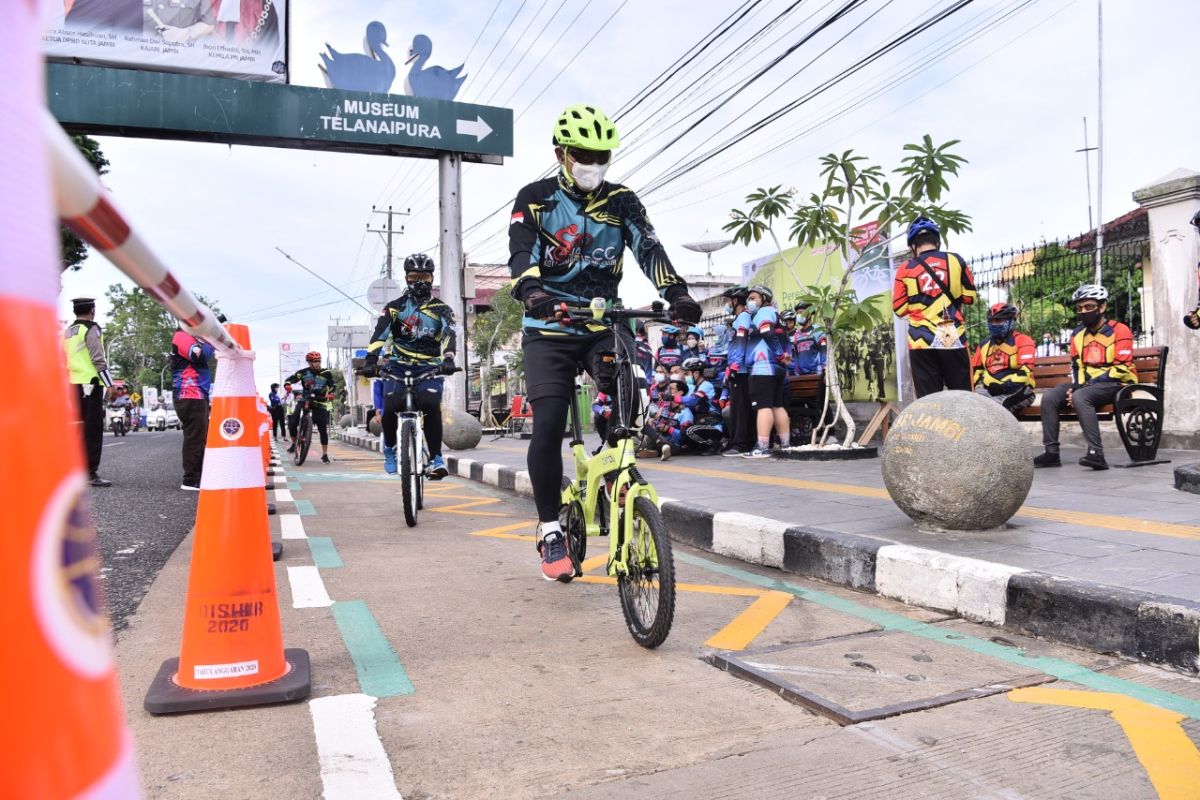 Jalur bersepeda di Kota Jambi jamin kenyamanan 