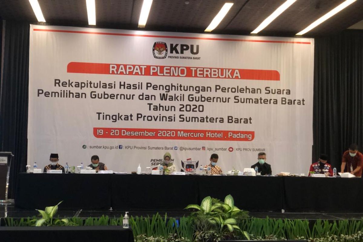 KPU resmi tetapkan Mahyeldi-Audy raih suara terbanyak di Pilgub Sumbar