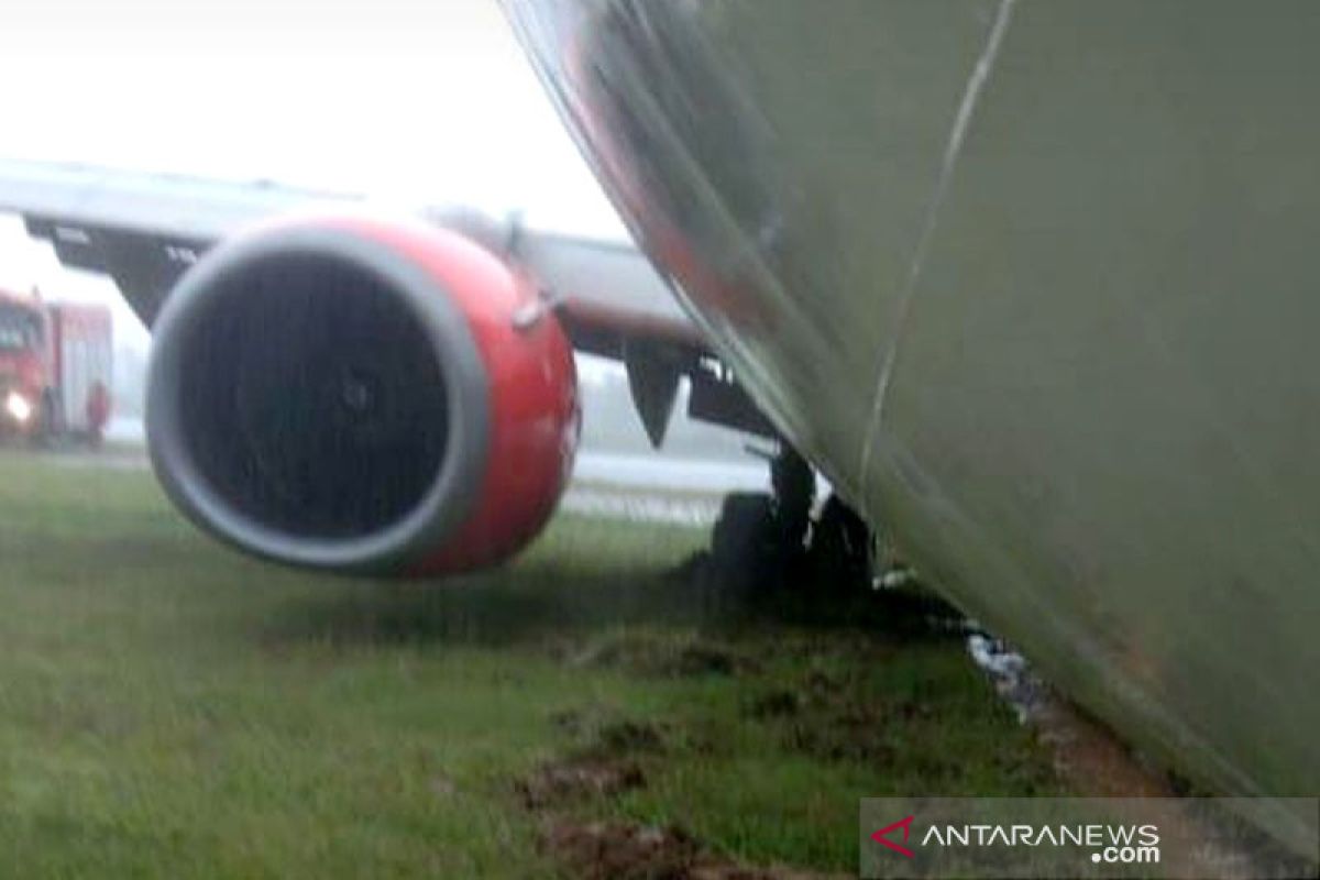 Pesawat Lion Air JT-173 tergelincir, penumpang dan awak selamat