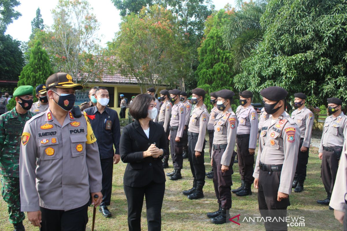 Polres Bangka Tengah cegah COVID-19 saat Natal dan tahun baru