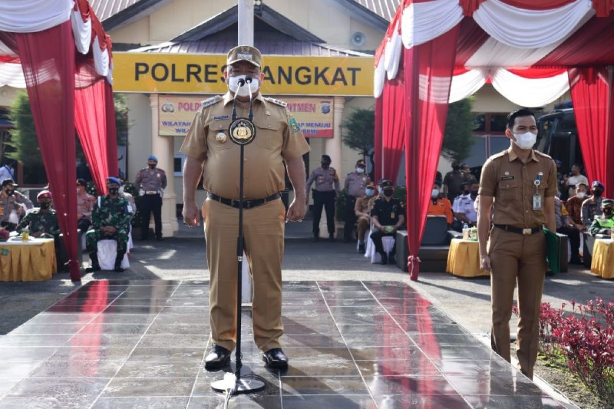 Bupati Langkat pimpin apel gelar pasukan Lilin Toba 2020