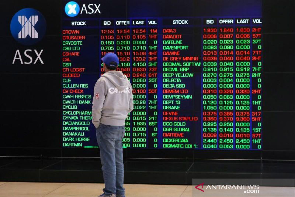 Saham Australia berakhir menguat, indeks ASX 200 terkerek 7,90 poin