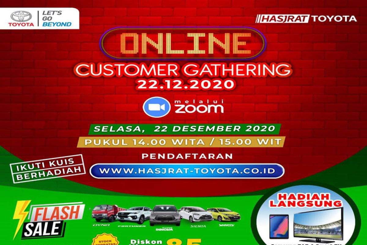 Online Customer Gathering Serentak di seluruh Cabang Hasjrat Toyota