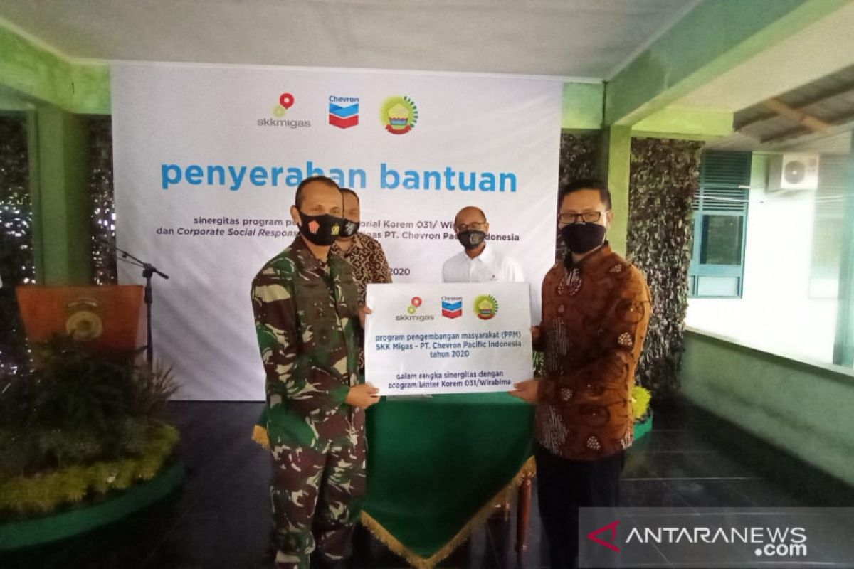 SKK Migas-Chevron dukung program Binter Korem 031/Wirabima