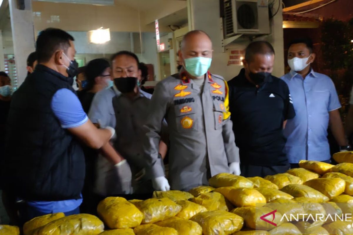 Polisi ungkap 201 kg sabu di Hotel Wir Petamburan