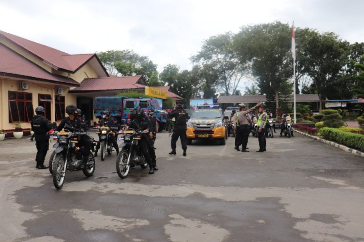 Polisi dan TNI patroli skala besar antisipasi gangguan keamanan