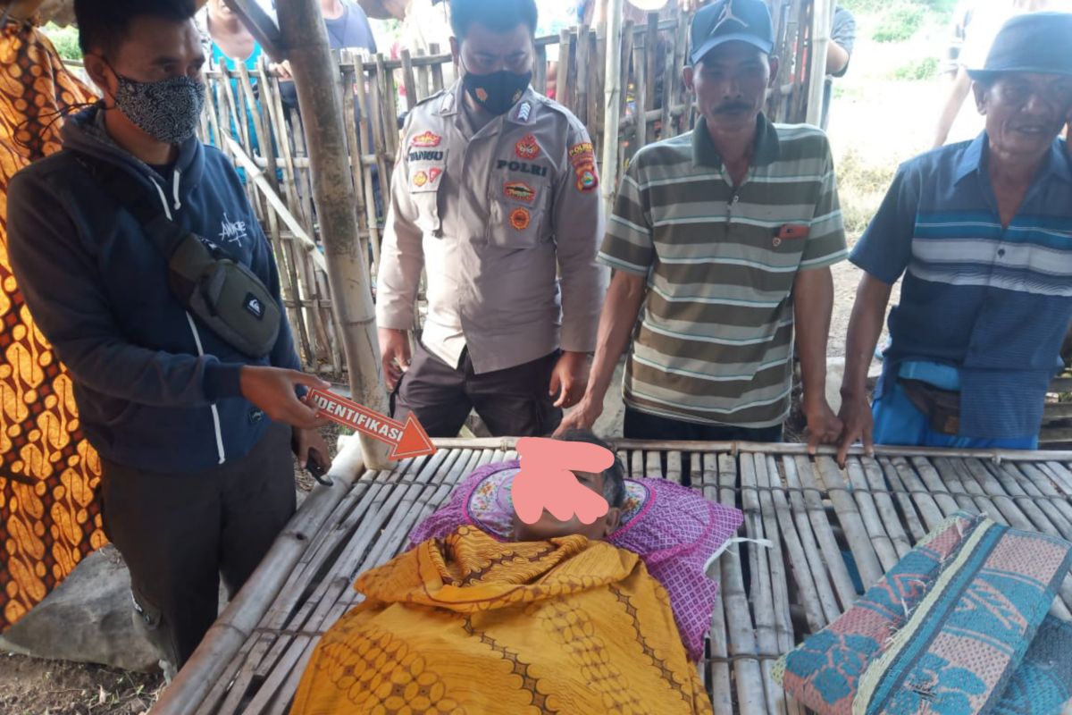 Geger! mayat ditemukan di berugak tengah sawah Sengkerang Lombok Tengah