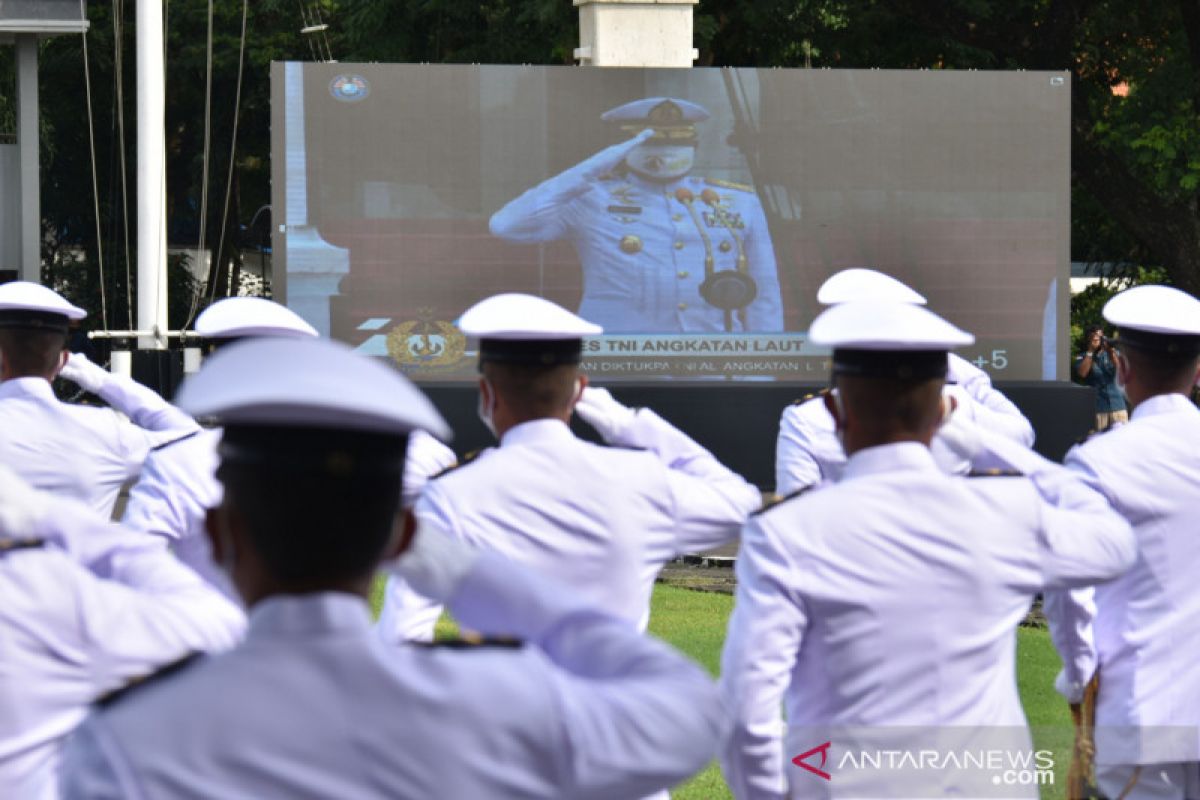 Kasal Lantik 331 Perwira Remaja TNI AL lulusan Diktukpa secara virtual