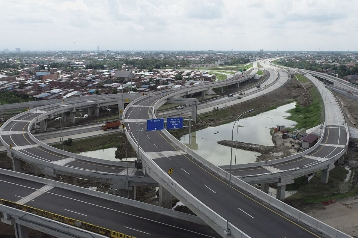 Jalan Tol jalur Tanjung Mulia - Marelan mulai dioperasikan