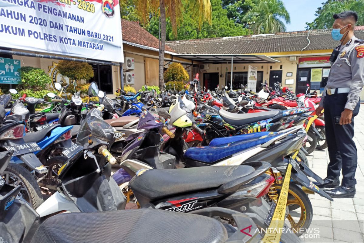 Polresta Mataram menyita 90 kendaraan balap liar