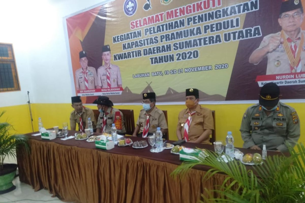 Labuhanbatu tuan rumah pelatihan peningkatan kapasitas Kwartir Pramuka peduli se-Sumatera Utara