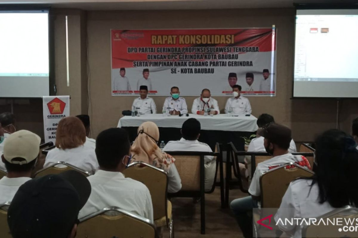 Konsolidasi, Gerindra Sultra perkuat pengurus di tingkat bawah