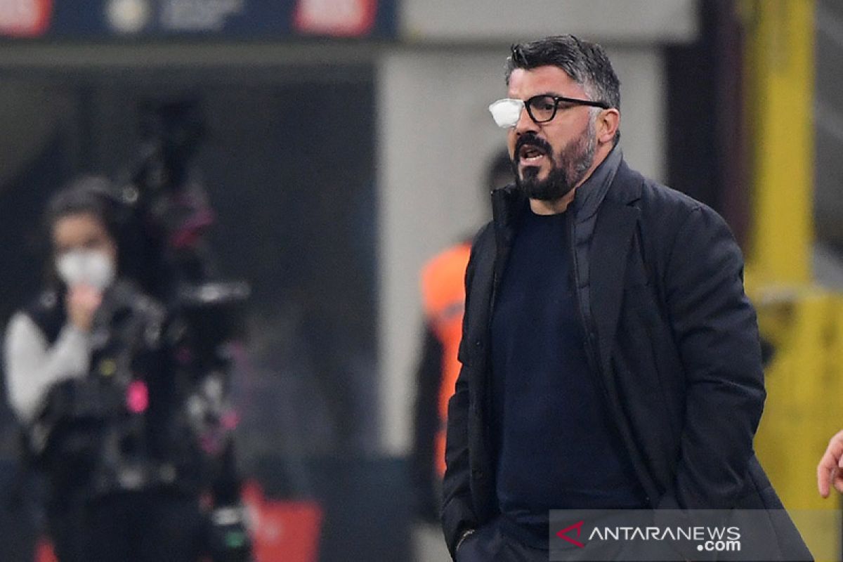 Performa Napoli turun, Gattuso salahkan penyakit matanya