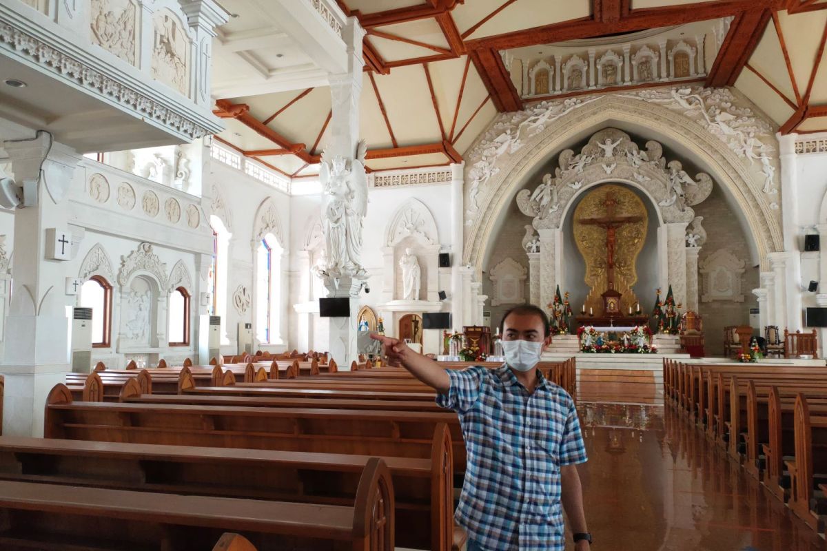 Gereja Katedral Denpasar terapkan protokol kesehatan dengan ketat