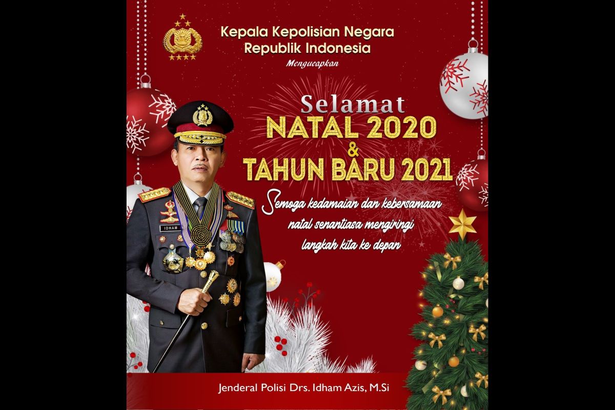 Kapolri ucapkan selamat Natal 2020 kepada umat Kristiani