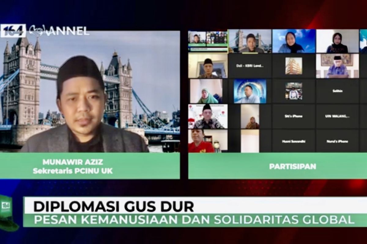 NU UK-KBRI London gelar diskusi virtual tentang diplomasi Gus Dur