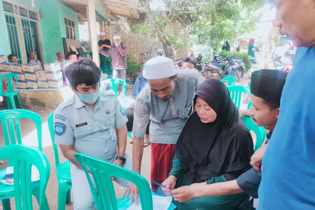 Jasa Raharja santuni Syaripudin meninggal tertabrak KA di Tunjung Teja, Serang