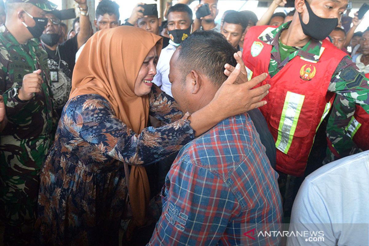 Sambutan haru nelayan Aceh dari Nyanmar