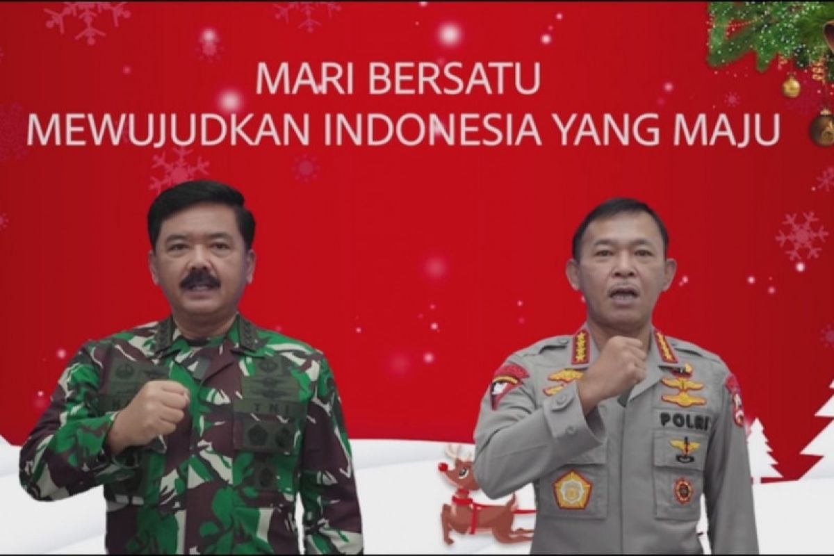 Rayakan Natal, Panglima TNI dan Kapolri minta jaga persatuan bangsa