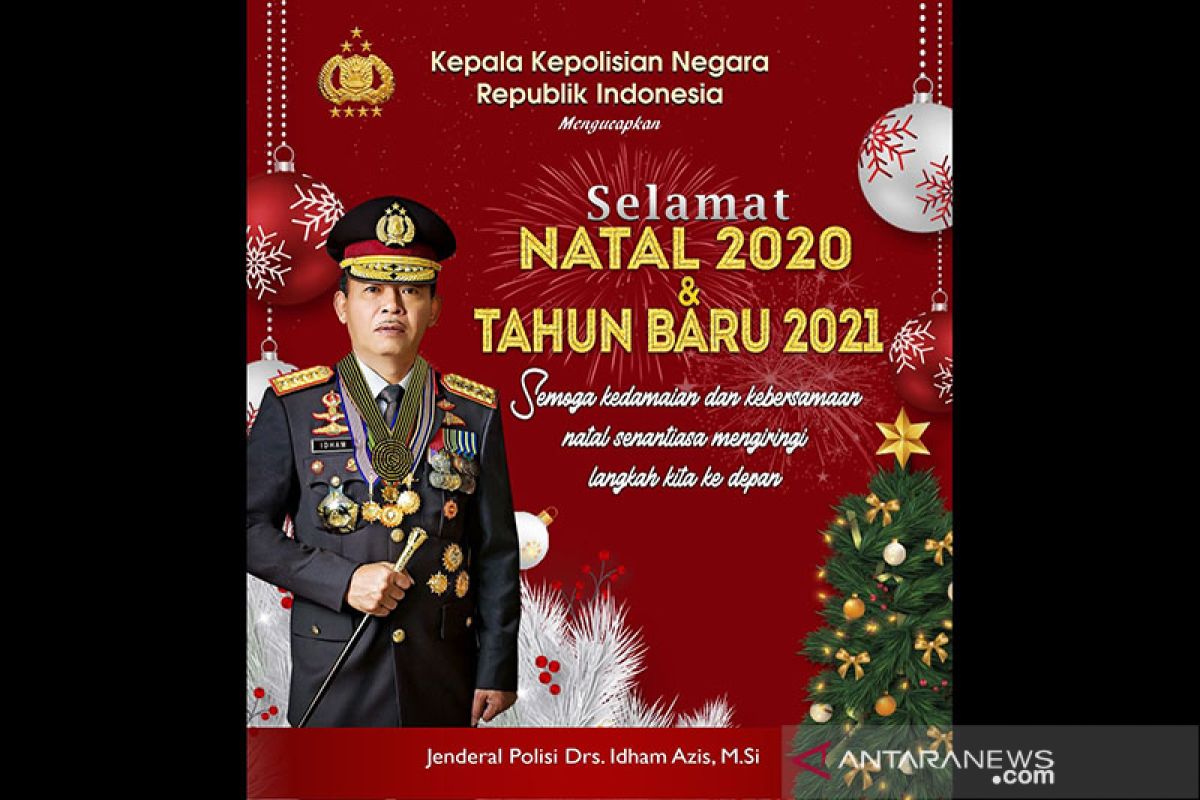 Kapolri ucapkan selamat Natal 2020 kepada umat Kristiani