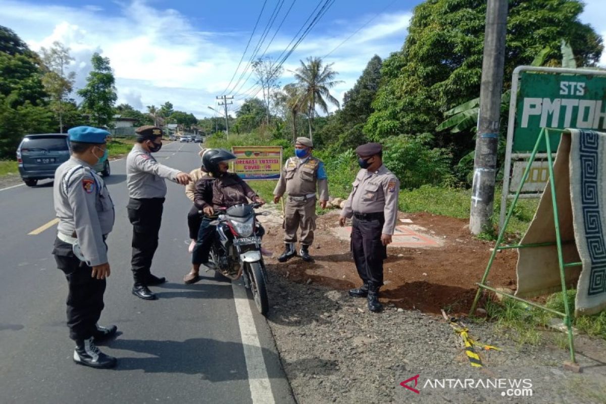 Melintasi wilkum Polres Tapsel harus patuh protokol kesehatan