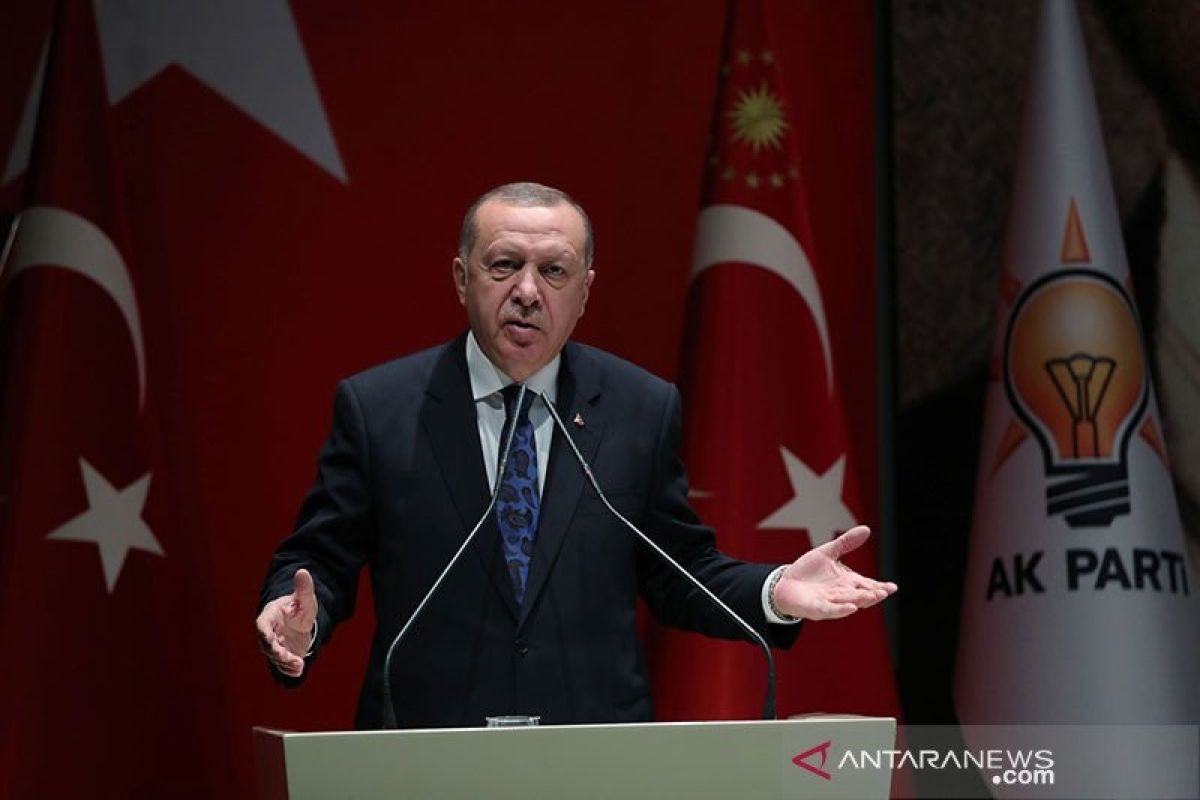 Erdogan mengkritik kekuatan Barat karena kurang tanggap terhadap kekerasan Israel terhada Palestina