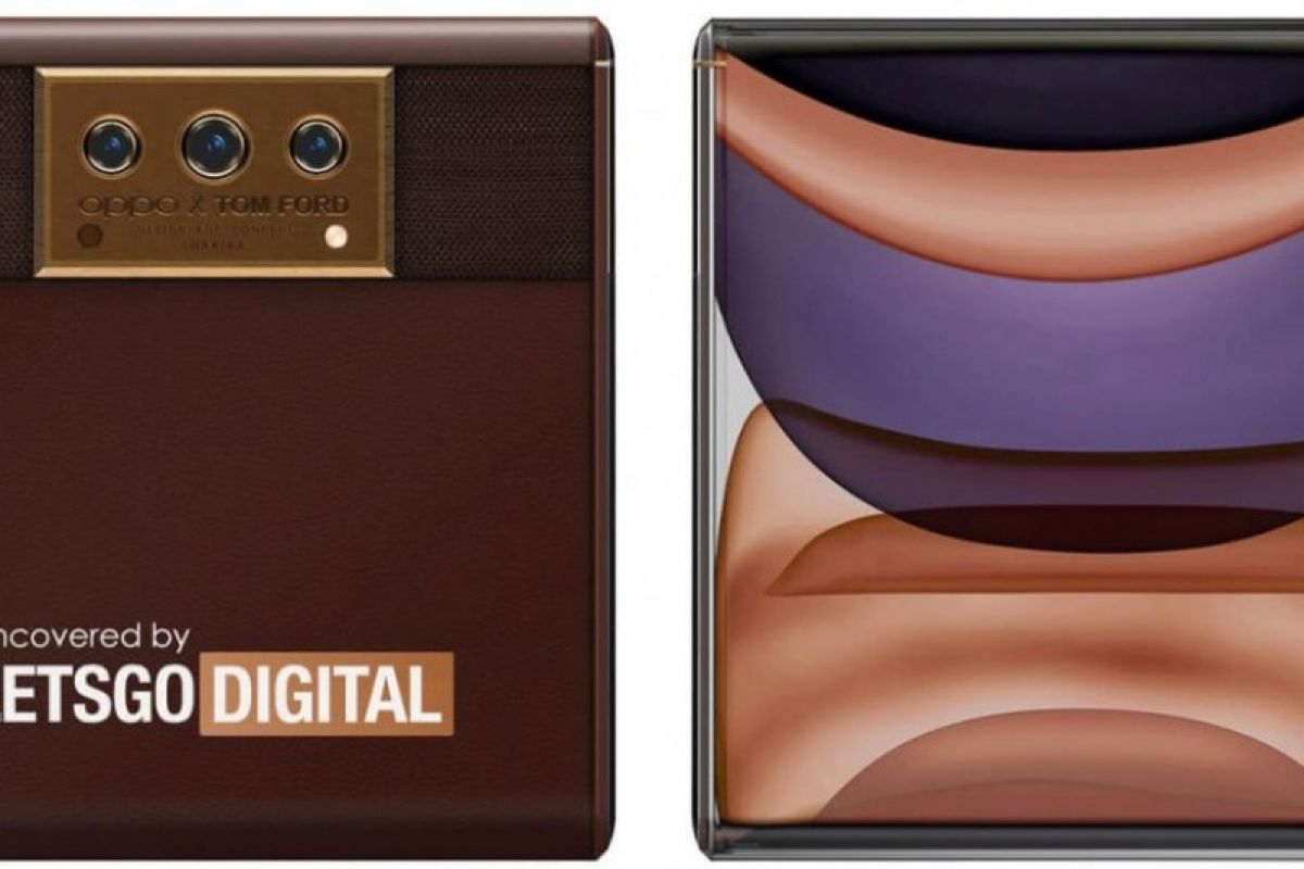 Desain ponsel layar gulung Oppo X Tom Ford terungkap