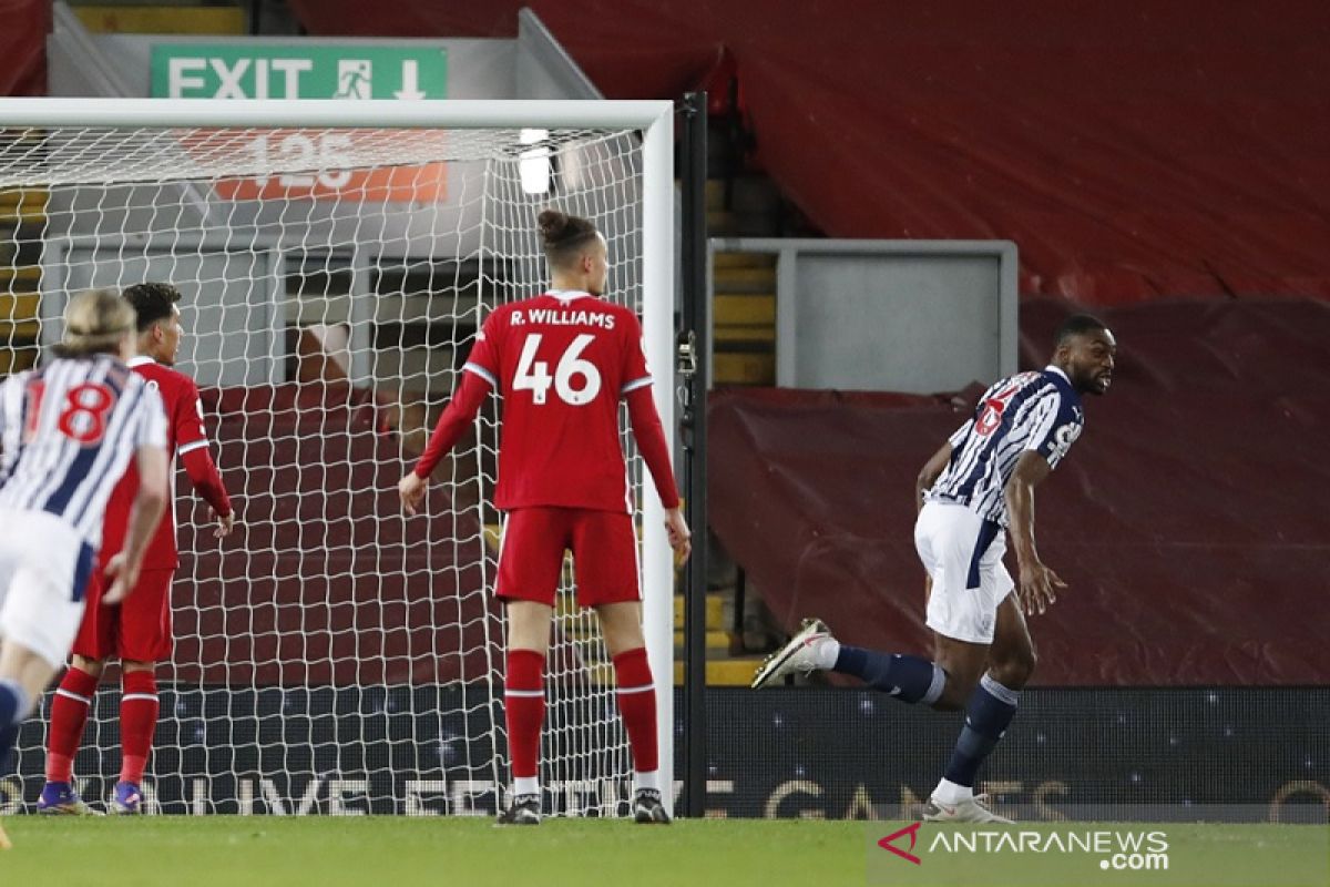 Tren kemenangan kandang Liverpool terhenti