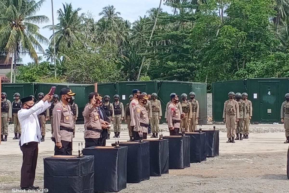 Kapolda Lantik Pejabat Utama Polda di Pos Komandan Taktis Poso