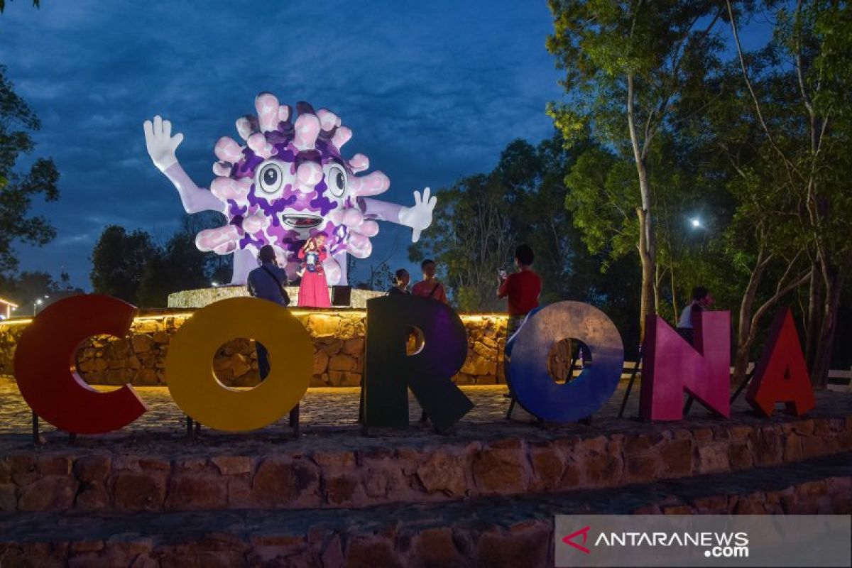 Ada Tugu Virus Corona di Pekanbaru