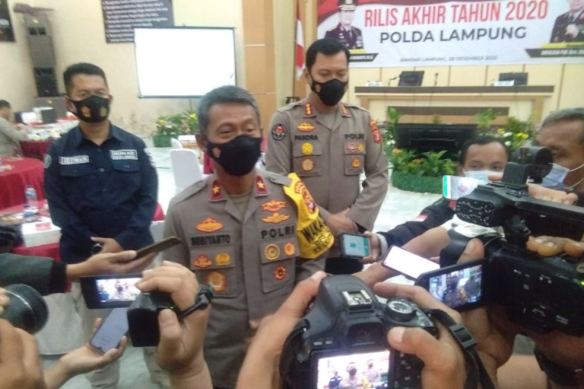 Ada 28 polisi di Lampung dipecat selama 2020