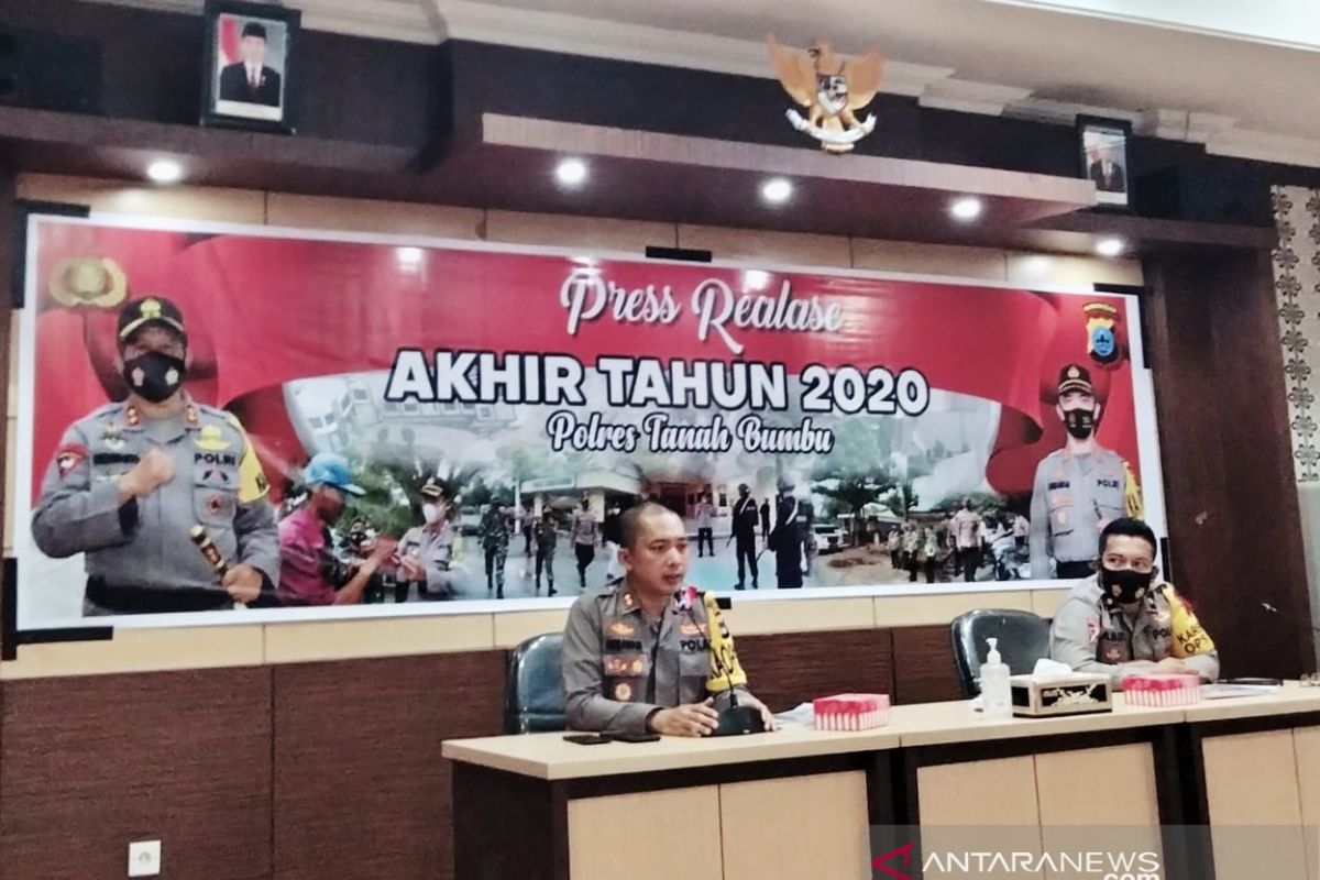 Polres Tanah Bumbu ungkap 405 kasus kejahatan selama 2020