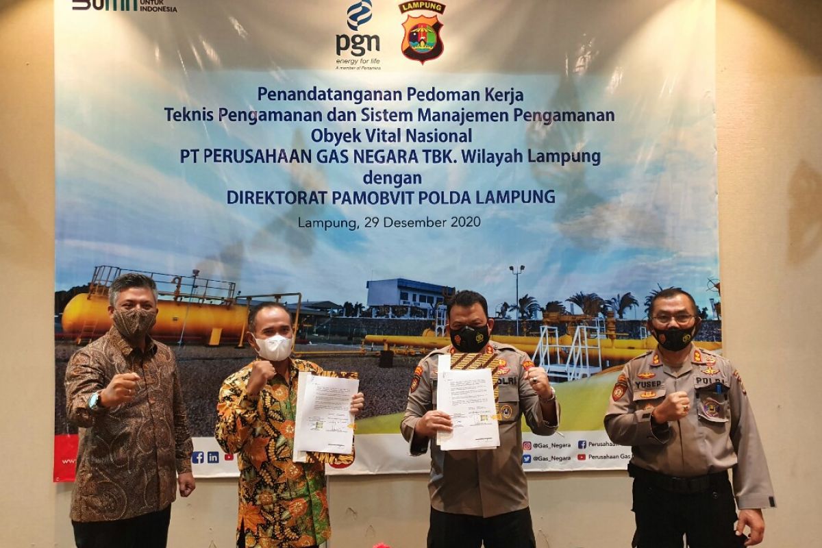 PGN-Polda Lampung kerja sama jaga objek vital nasional