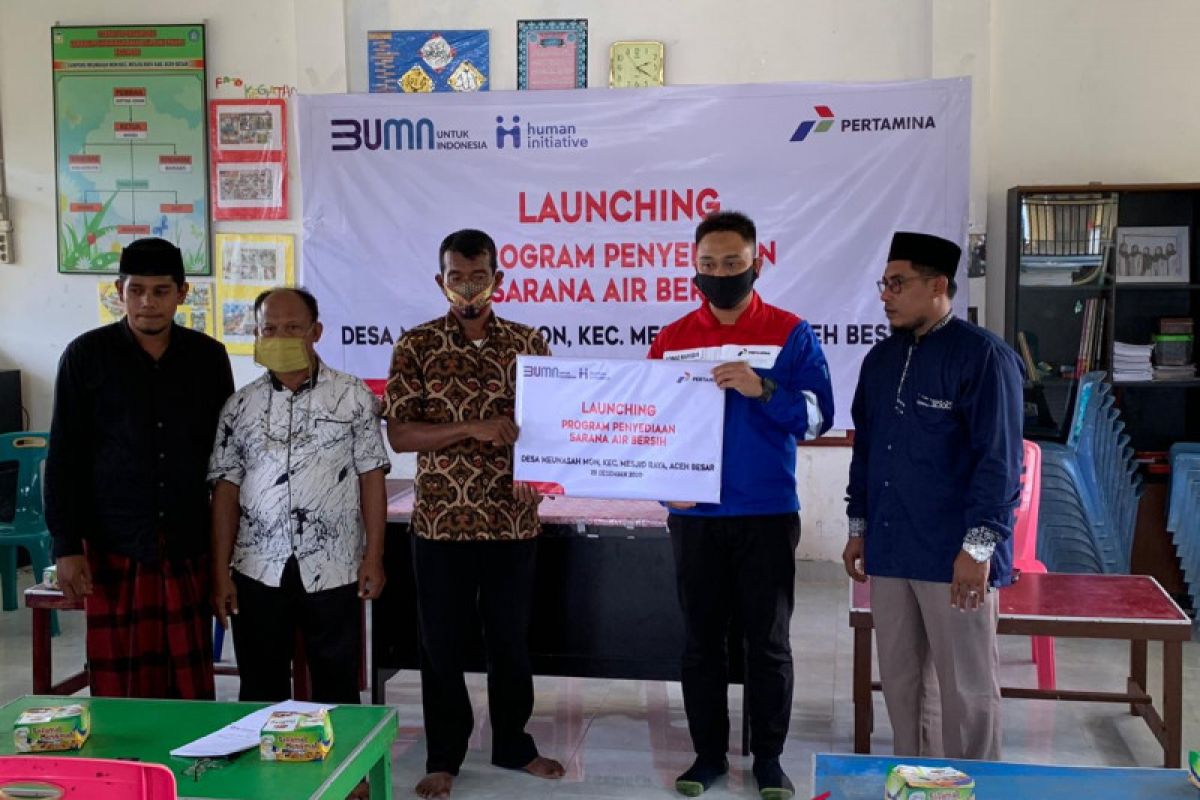 Pertamina beri bantuan penyediaan sarana air bersih di Aceh Besar