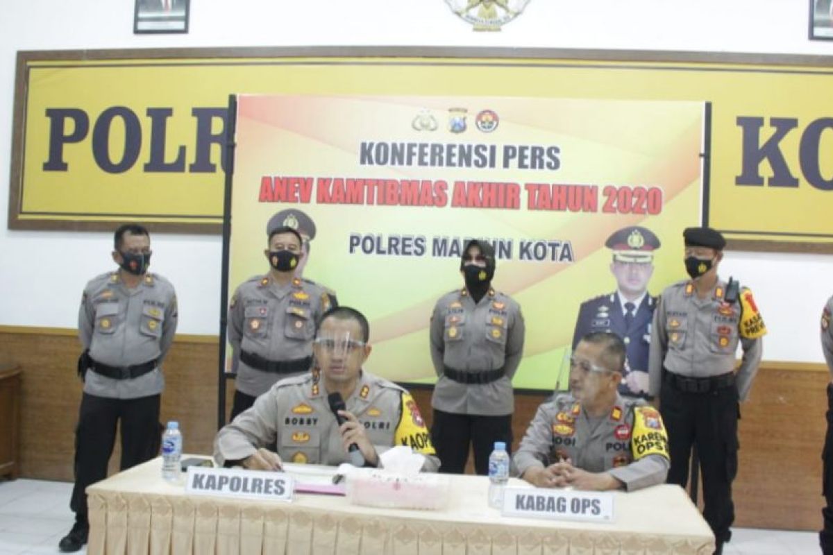 Polres Madiun Kota tangani 185 kasus kejahatan sepanjang tahun 2020