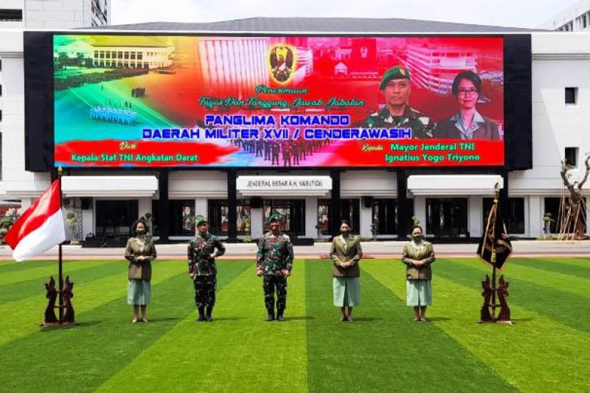 KASAD pimpin sertijab Pangdam XVII/Cenderawasih Mayjen TNI Ignatius Yogo Triyono