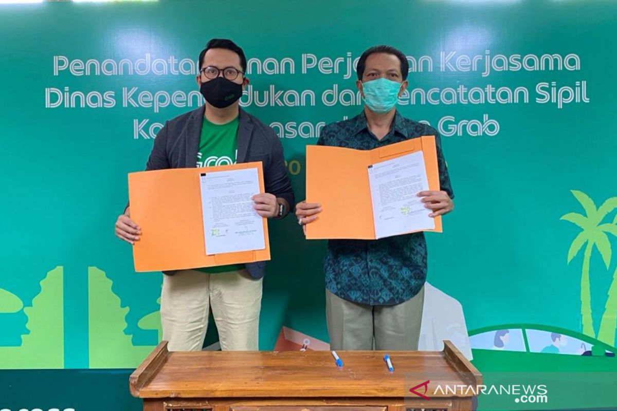 Disdukcapil Denpasar-Grab bekerja sama dalam pengambilan berkas adminduk