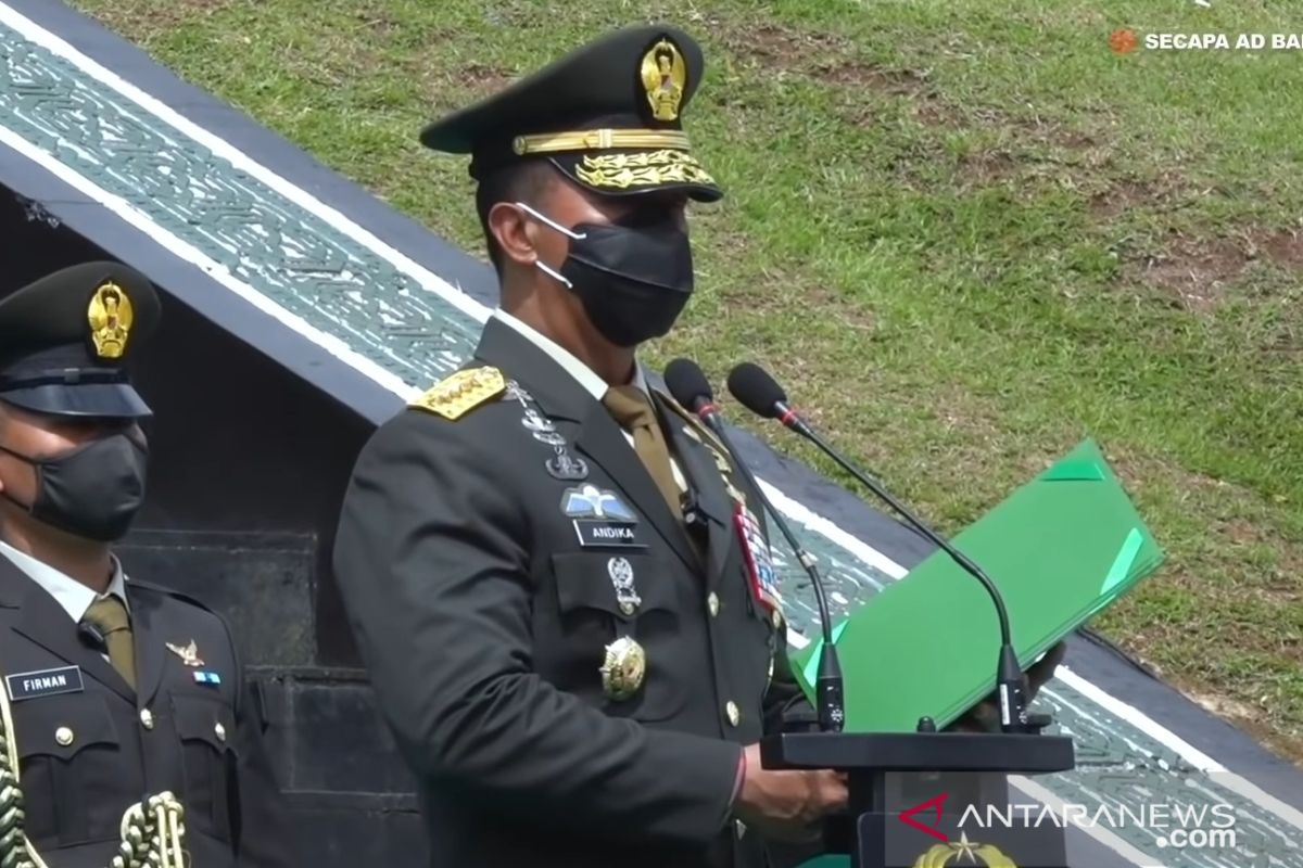 KASAD Jenderal TNI Andika Perkasa lantik 583 perwira jajaran TNI AD